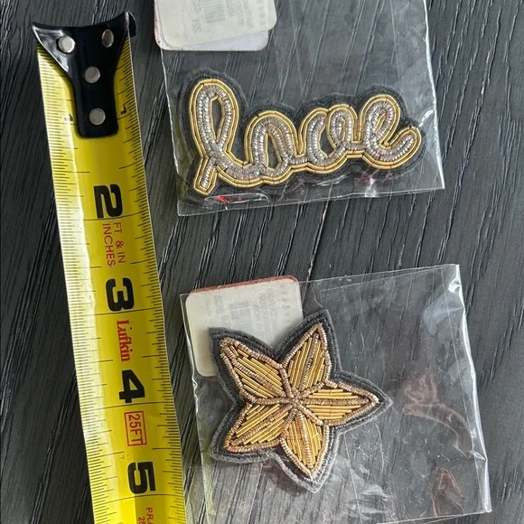 Pottery Barn Beaded Stickers - Love and Star Patches - Picture 3 of 7